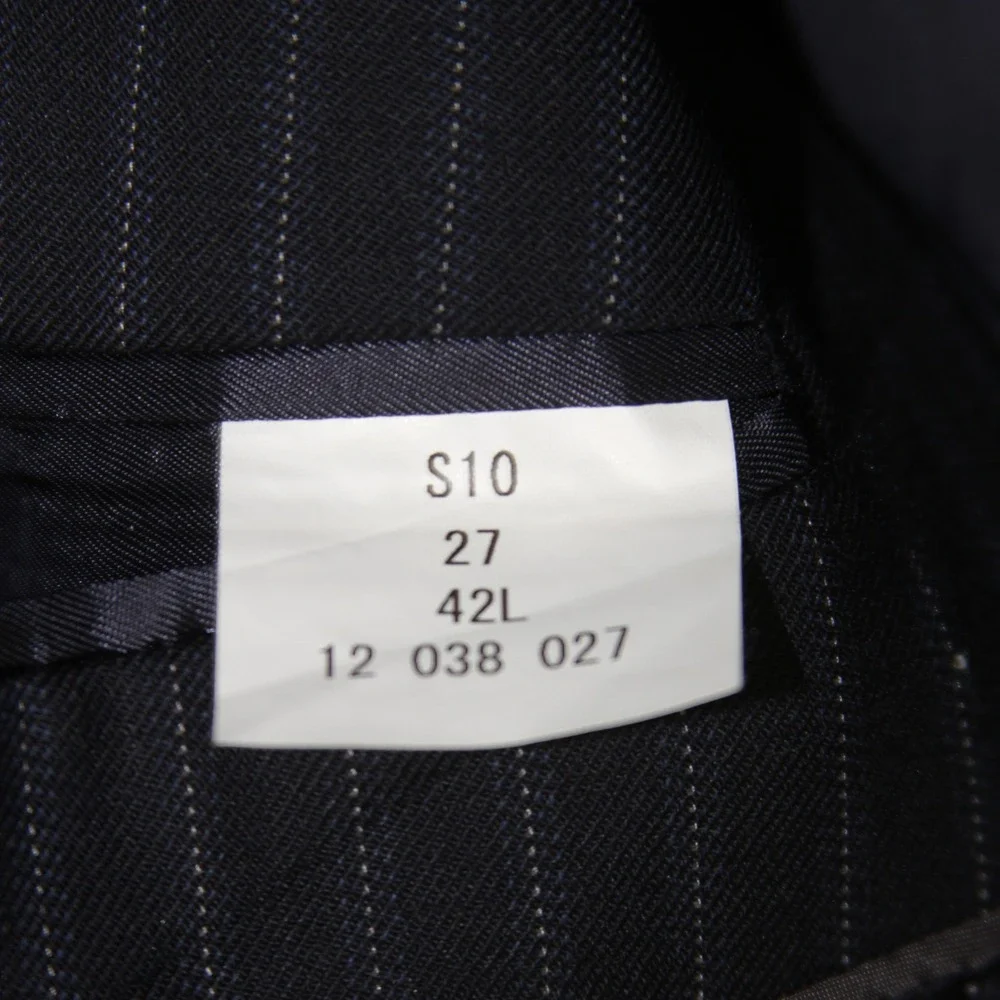 Brooks Brothers‎ 346 Suit Jacket Mens 42L Navy Blue Pinstripe Stretch Blazer